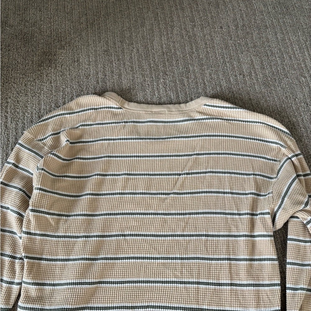OFFLINE By Aerie Women’s Wow! Relaxed Waffle T-Shirt Color Soft Wheat - Picture 5 of 10